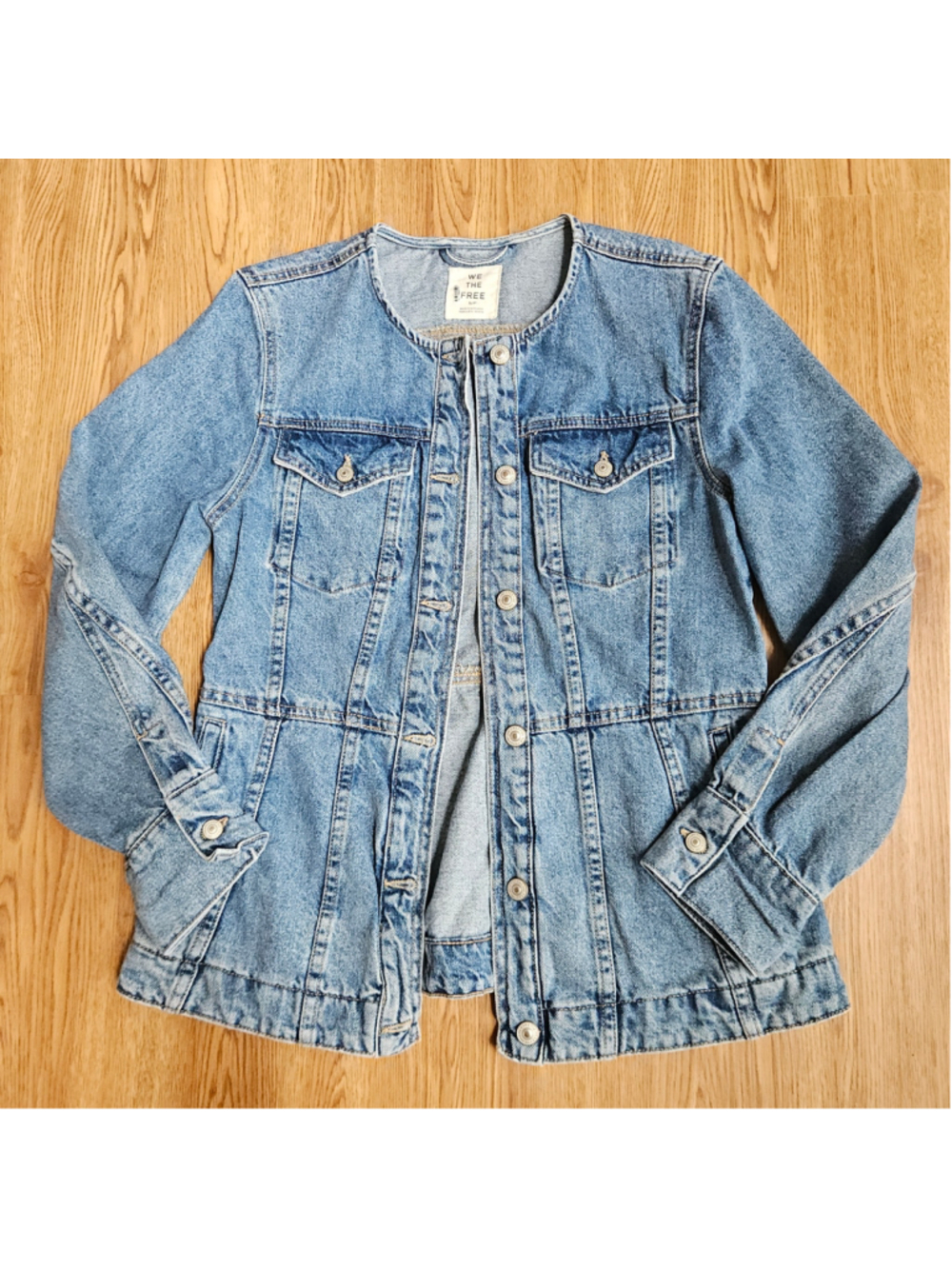 Free People We The Free Lula Denim Jacket Utility Womens Small